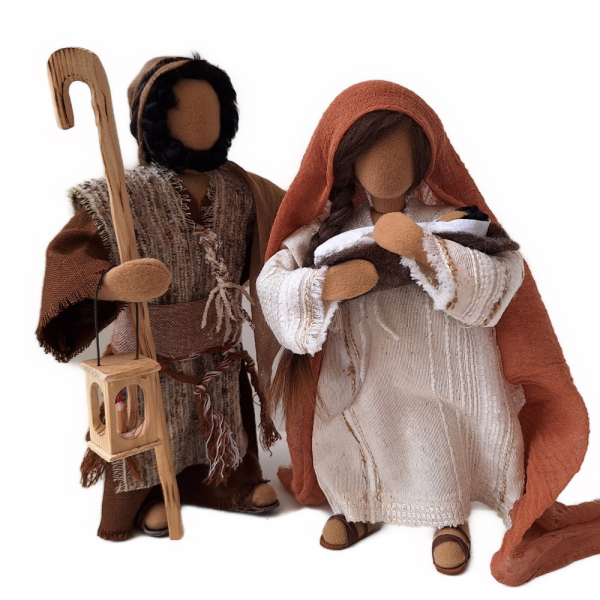 Die Heilige Familie - Krippenfiguren